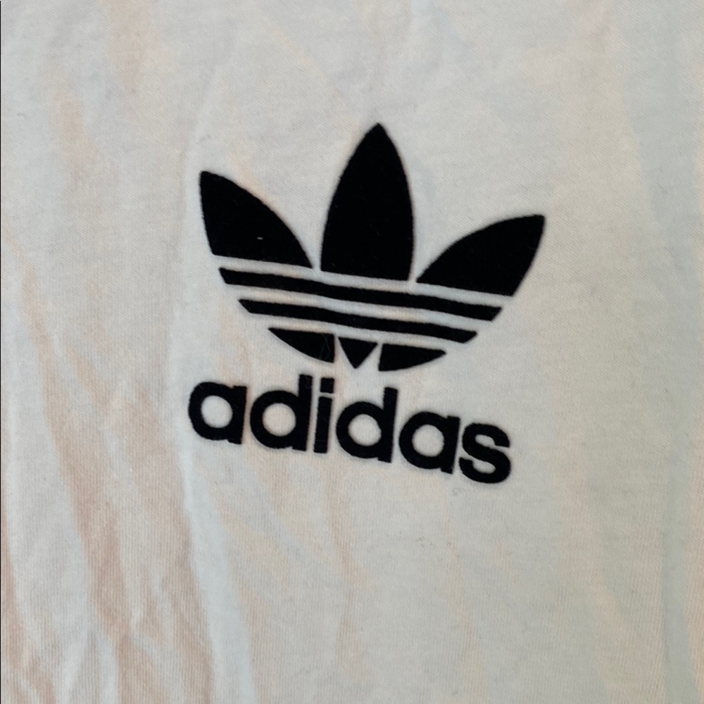 adidas White and Black Short Sleeve Tee - Picture 2 of 5